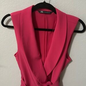 Zara Pink Blazer Romper